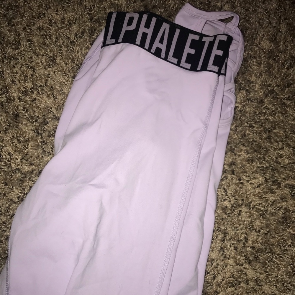 Alphalete lavender cross leggings